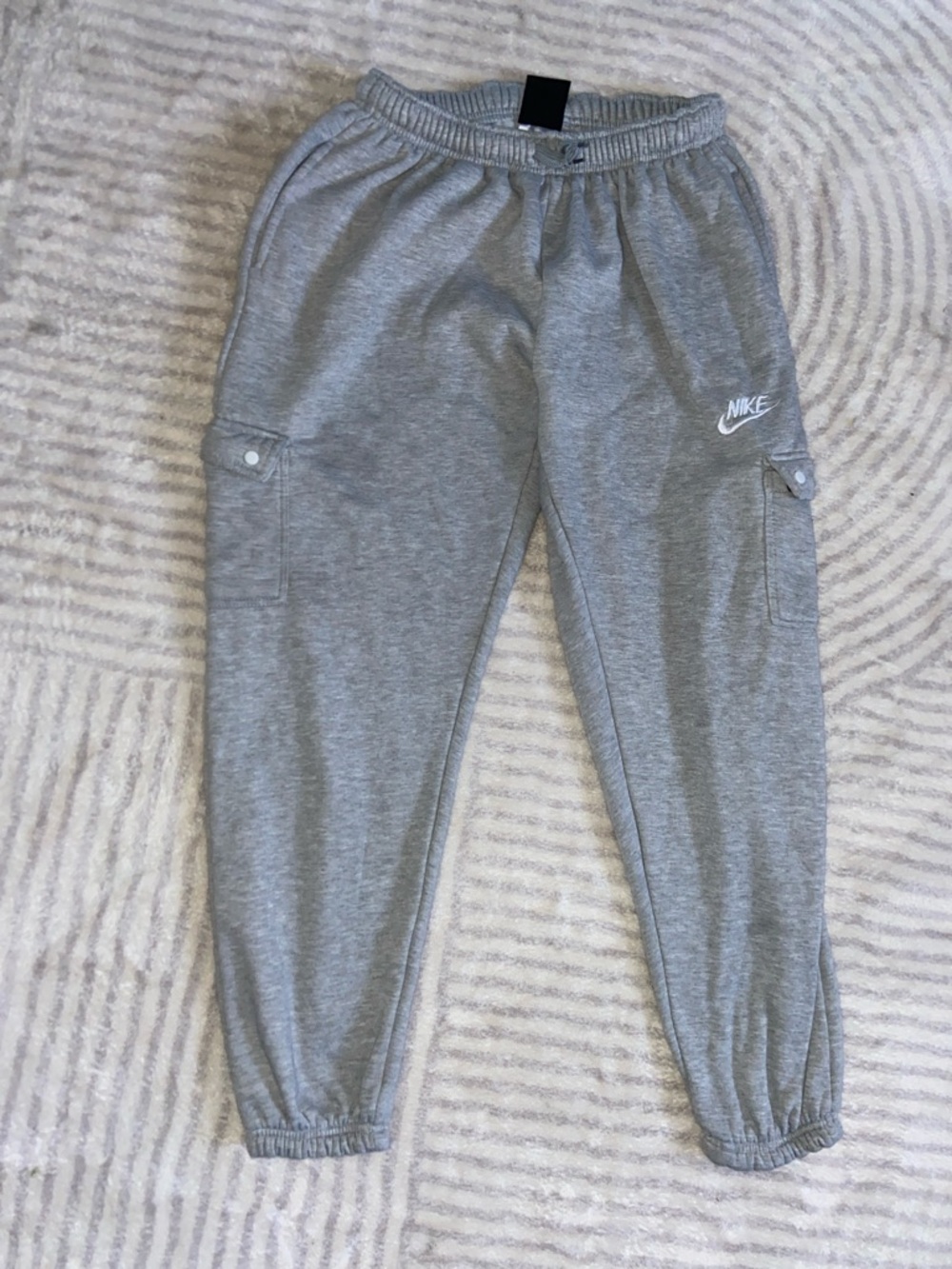 Nike Kids Light Gray Cargo Joggers